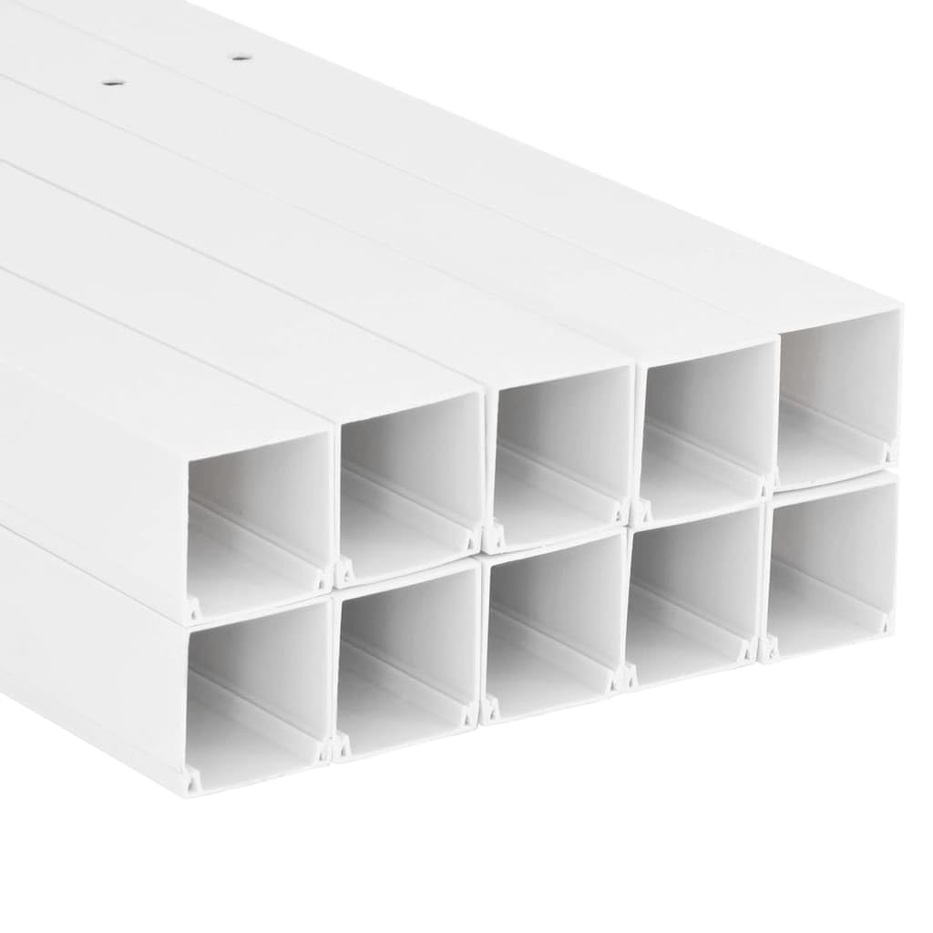 vidaXL Installationsrohre 100x60 mm 10 m PVC