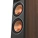 Klipsch RP-6000F II 2.0 Dual Floorstanding Speaker Pair with 90° x 90° Hybrid Tractrix Horn, 1” LTS Tweeter, 6.5” Cerametallic Woofers, and Dolby Atmos Options for Premium Home Theater Sound in Walnut