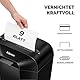 Fellowes Aktenvernichter 9 Blatt (P4), Papierschredder mit Partikelschnitt für Homeoffice, Powershred LX50, Schredder mit 17L Papierkorb und Sicherheitssperre, LX AktenvernichterDesign Serie, schwarz