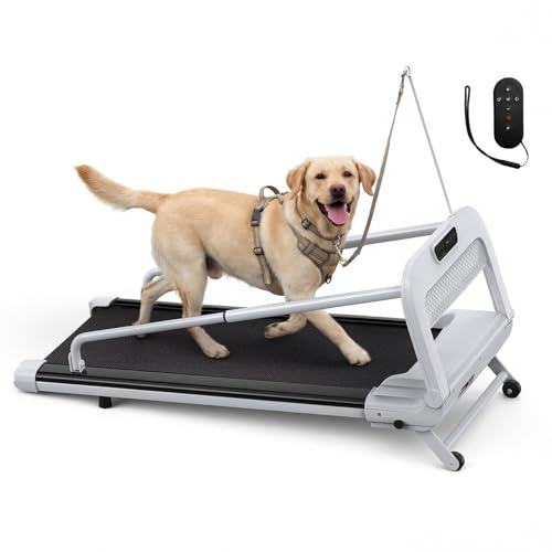 Lastforever Dog Treadmill for Small & Medium Dogs Quiet 2.5HP Motor Remote Control LED Display Indoor Pet Exercise Machine (Small/Medium/6.5MPH/Incline)