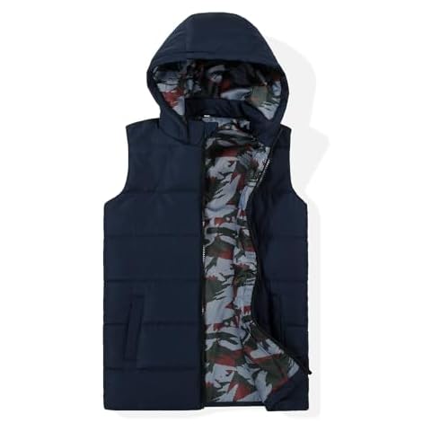 JOYSON Kids Lightweight Padded Gilet with Hood Cover
