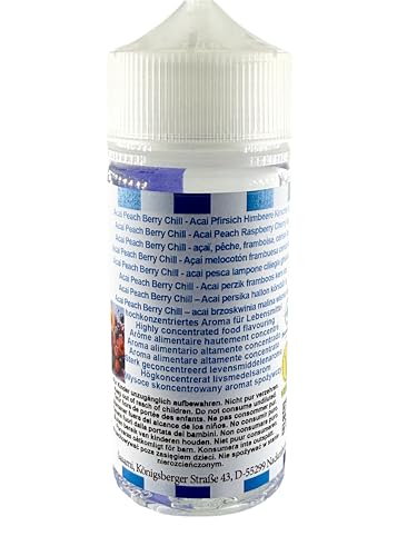 Açaí melocotón frambuesa Ice aroma concentrado líquido Sasami vegano 100ml 5