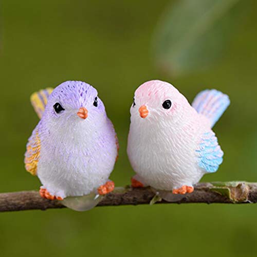 Bird Decorative Figurines, 10Pcs Miniature Bird Figurines Bird Statues Simulation Mini Cute Bird Figures Toys For Cake Toppers Fairy Garden Dollhouse Shadowbox Scene Micro Landscape Decor #TOP3