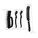 HAWILLOSCH Steel Wire Brush Kit 4 Pieces for Paint Removal Rust Cleaning Auto Detailing Industrial Home Cleaning