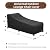 iBirdie Outdoor Lounge Chaise Chair Cover 76L x 28W x 28H inch Waterproof Patio Furniture Covers Lawn Pool Chair Cover 2 Pack Black