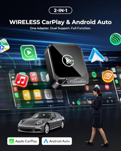 Beamlit 2-in-1 Wireless CarPlay Adapter