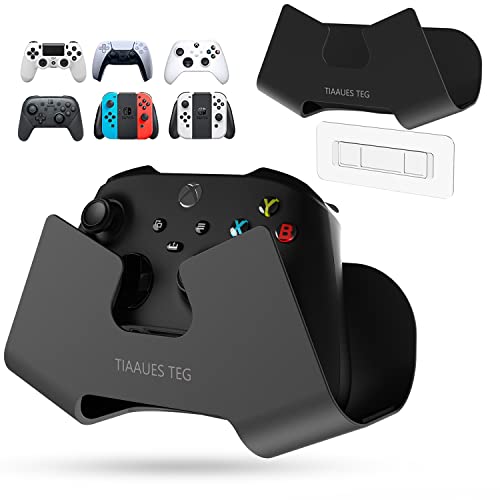 Controller Wall Stand Double Gamepad, Universal Controller Holder For Xbox One/360/Series, Ps5, Ps4 And Nintendo Switch With Anti-Slip Pad Built In; Black #TOP4