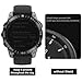Abanen Stainless Steel Watch Bezel for Garmin Fenix 8 51mm, Polished Adhesive Cover Anti-Scratch Protector Cover Ring for Fenix 8 47mm (Black, 47mm)
