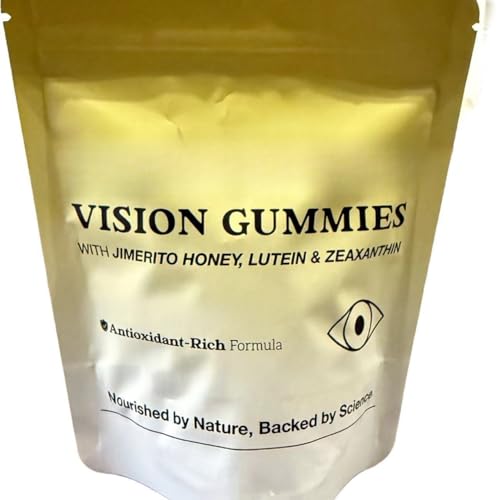Gominolas de miel con luteína, con luteína y zeaxantina, además de vitaminas y minerales para el apoyo a la salud ocular, sabores naturales