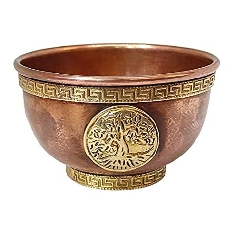 Sharvgun 3 Inch Copper Tree of Life Bowl Cover