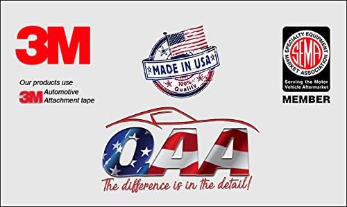 Miniatura 5 de QAA compatible con Ford F-150, 2017-2020 Ford F-250 y F-350 Super Duty 4 piezas cromadas ABS plástico ABS kit de cubierta de manija de puerta no