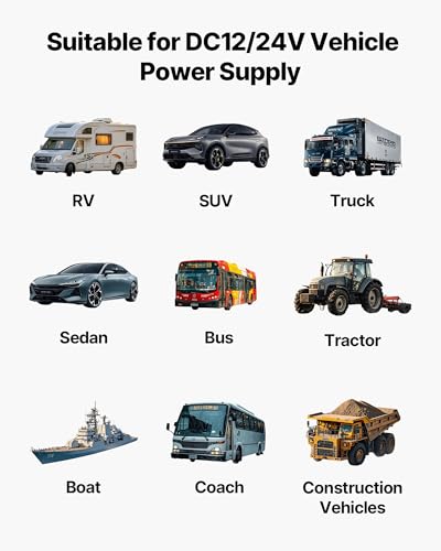 Image of VEVOR Diesel Heater, 8KW, DC 12V /24V, Portable Diesel Air Heater with Remote Control and LCD Screen, Fast Heating Low Noise, 2.6 Gal Large Fuel Tank for Vehicles, Vans, RVs, Campers, and Trucks