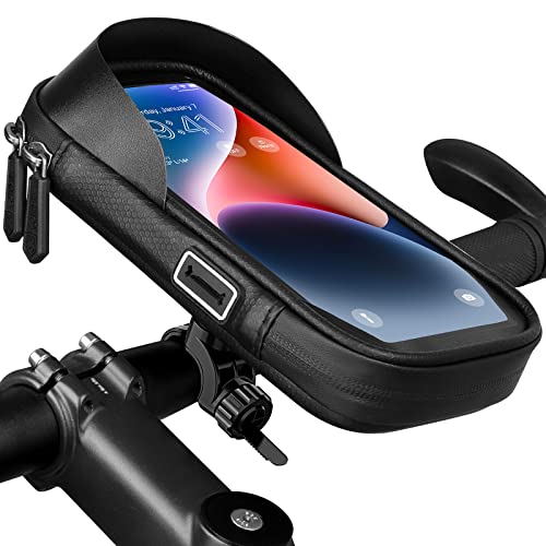 Handyhalterung fahrrad motorrad wasserdicht, fahrradtasche lenker handyhalter lenkertasche handy halterung fahrradlenker fahrradhalterung e-bike zubehör rennrad für 5,5 - 7 Zoll smartphone