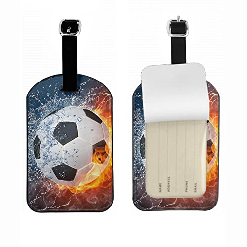Zoczos Soccer Luggage Tag Full Privacy Cover Ball in