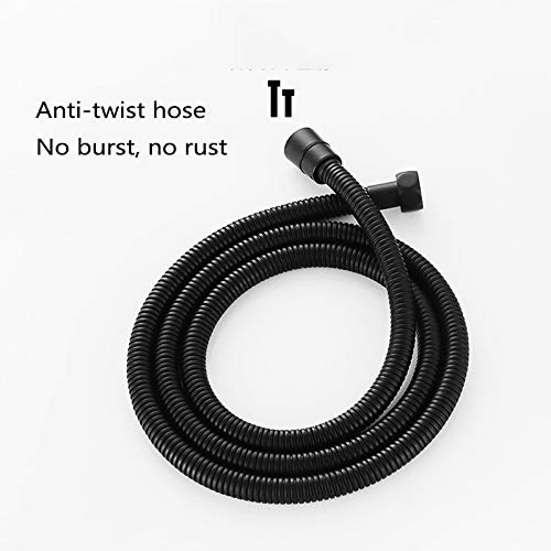Système de douche complet noir mat ensemble mitigeur encastrable et douchette à main - 8