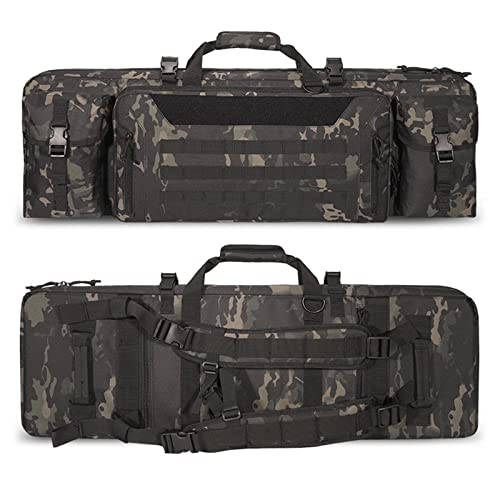 DFANCE wasserdichte Gewehrtasche,Taktische Gewehrtasche 2 Langwaffen,Doppel Waffentasche Gewehrtasche,Langwaffentasche,Gepolsterte Gewehrkoffer,Multifunktionale ​Gewehr Weichkoffer Cover