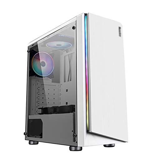 □ completamente trasparente sul caso dei giochi per PC di sinistra a sinistra permette di vedere i componenti RGB in un'installazione della scheda madre ATX glance.Support / M-ATX / ITX.