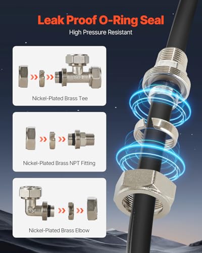 Kit conduite de compresseur d'air VEVOR facile a installer