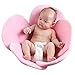 Almohadilla de bañera de bebé, Confort Flor Forma de pétalos Bañera Infantil Baño de bebé Baño de bebé Soporte de baño para recién Nacido 0-12 Meses, bañeras Asientos (Color : Pink)