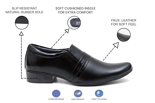 Image of SIR CORBETT Synthetic Leather Formal Shoes for Men