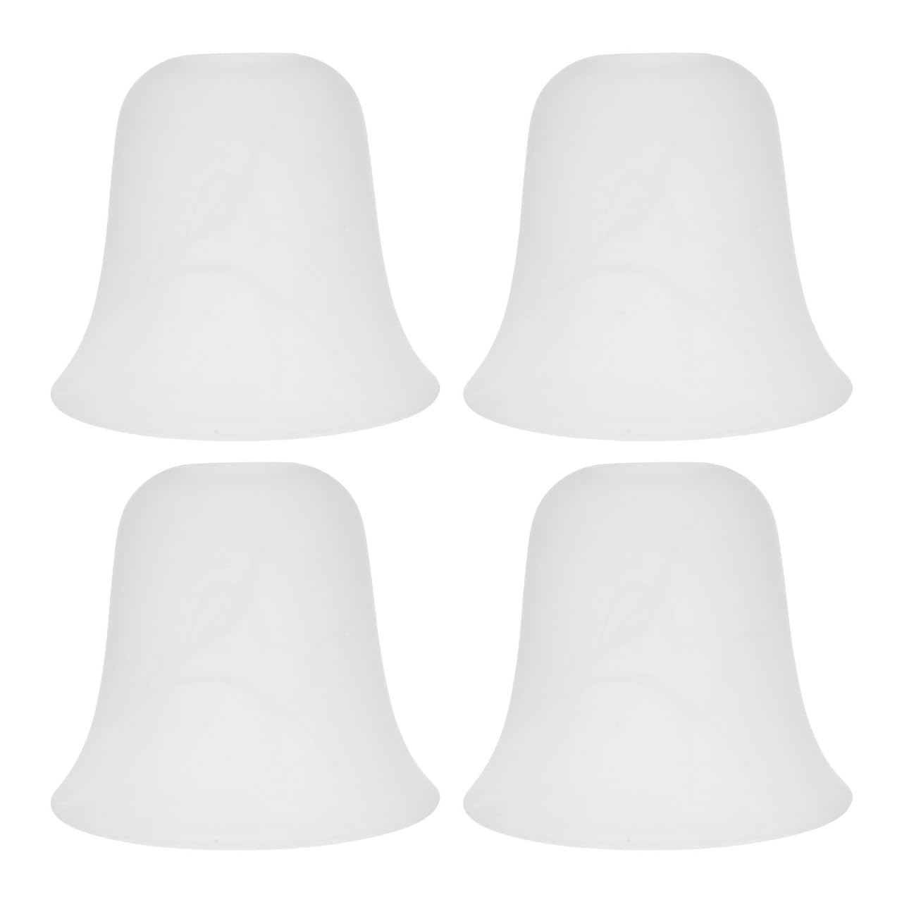 SOLUSTRE Abat-jour en Verre de Nuage Diffusion Douce de Lumière et Dissipation Thermique 4 Pièces Ouverture de 42mm pour Lampe de Table E27 pour Décoration de Salons
