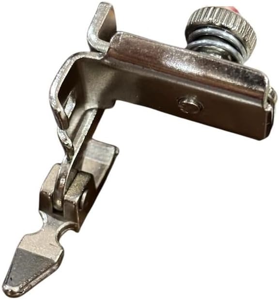 ZENITH Adjustable Narrow Zipper Pressure Foot Snap on Type for Automatic Electric Low Shank Sewing Machines Suitable for Usha Janome Brother Singer etc Steel Finish (Adjustable Narrow Zipper)