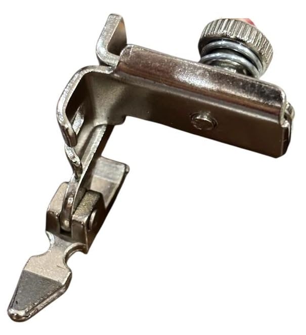 ZENITH Adjustable Narrow Zipper Pressure Foot Snap on Type for Automatic Electric Low Shank Sewing Machines Suitable for Usha Janome Brother Singer etc Steel Finish (Adjustable Narrow Zipper)