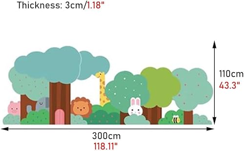 Miniatura 2 de Paneles de pared 3D 3D de dibujos animados, autoadhesivos anticolisión para niños, papel tapiz decorativo para pared, para el hogar, escuela, jardín