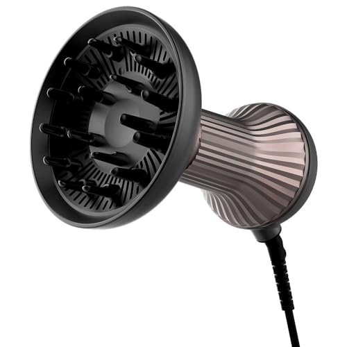 Cecotec Secador Difusor de Pelo Bamba IoniCare MagiCurls. 800 W de Potencia, Tecnología de Iones para eliminar el Frizz, Difusor de 17 Púas, Cable giratorio 360º de 1,6 m