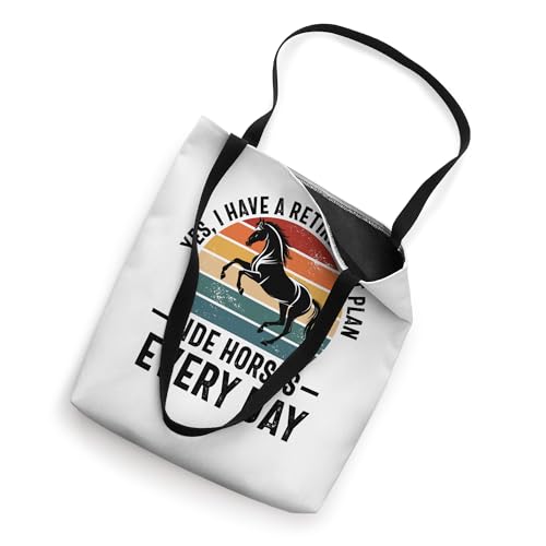 Bolsa Tote para amantes de caballos jubilados miniatura 2