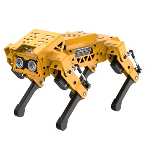 Image of MechDog Robot Dog for Arduino Python Scratch microbit Starter Robot Kit AI Vision Voice Interaction, Self-Balancing Object /Command Recognition & Tracing Bionic Quadruped STEM Programming Science Set