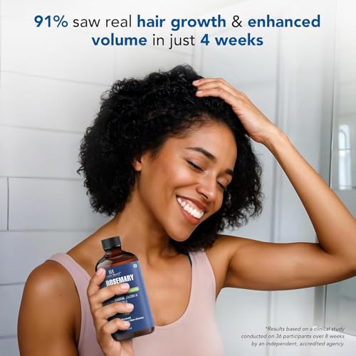 Image of Botanic Hearth Rosemary Oil for Hair Growth - 2 Fl oz | Enriched with Biotin, Castor & Jojoba | Hair Relaxers & Dry Scalp Treatment | Color Safe | Suitable For All Hair Types