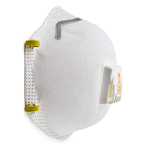 Image of 3M 8511 N95 Particulate Respirator with Valve, White, Pack of 4