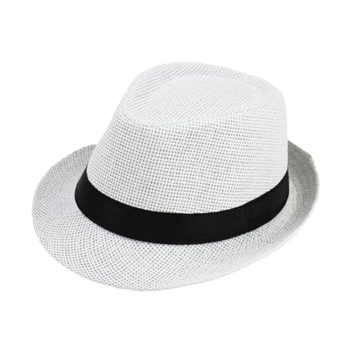 Sombrero de Protección Solar Transpirable para Mujer - Pamela de Paja con ala Ancha - Vacaciones, Pesca, Senderismo- Adulto