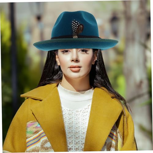 Chapeau Fedora à larges bords mixte design élégant spectacles fêtes - 7