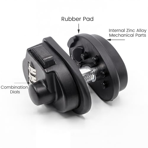 Image of RioRand Upgraded 3-Digit Combination Trigger Lock Resettable Gun Lock Firearm Safety Lock Compatible with Pistols Handguns Rifles Shotguns