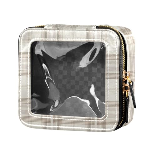 Pelle PU di alta qualità: la nostra piccola borsa trasparente per il trucco per borsa è progettata in una forma squadrata minimalista, impermeabile e riutilizzabile, resistente all'usura, facile da pulire e aiuta a prevenire i tuoi articoli per la toelettatura, i prodotti per la cura della pelle e gli articoli da toeletta da schizzi e sporco