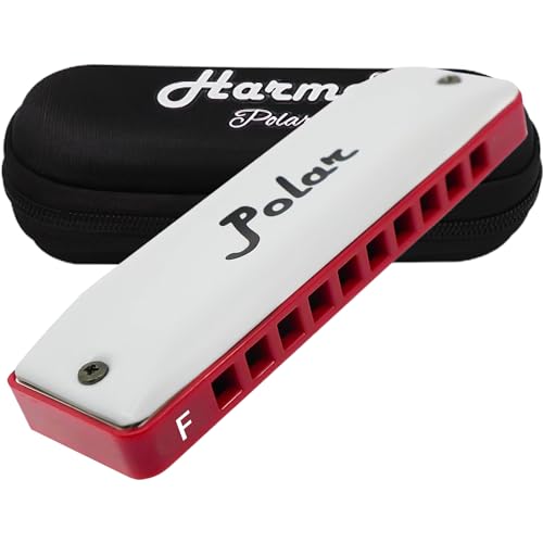 Harmo Polar Natural Minor Harmonica Key of F – Specialized for Natural Minor Blues, Jazz, Rock, Folk, & Pop, Mouth Organ With Case, Phosphor Bronze Reeds, Harmonica for Beginners & Professionals - Les Beatles, Paul McCartney, John Lennon, RIngo Starr, George Harrison Harmo Polar Natural Minor Harmonica Key of F - Specialized for Natural Minor Blues, Jazz, Rock, Folk, & Pop, Mouth Organ With Case, Phosphor Bronze Reeds, Harmonica for Beginners & Professionals