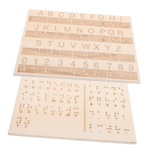 Apprentissage Braille école maison avec kit de 2 tableaux éducatifs