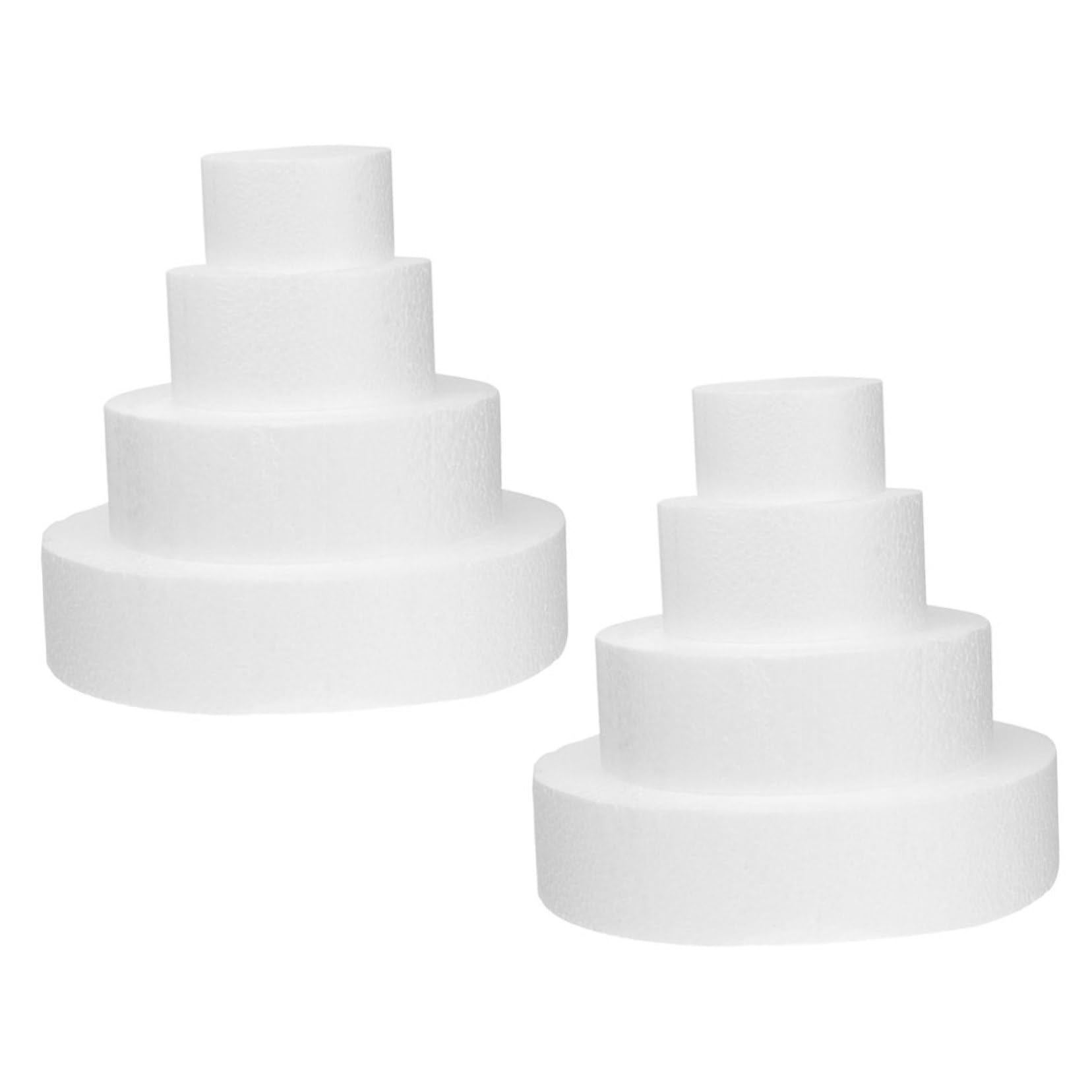 MAGICLULU 8 Piezas modelo de pastel de espuma moldes de modelado de espuma maniquí de pastel de espuma modelos suministros para hornear pasteles modelado de pasteles de espuma