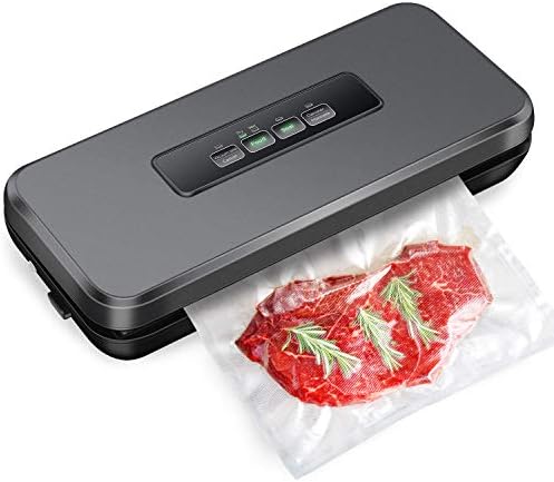 Neeyer Vacuum Sealer Machine, Automatic Food Sealer, Dry Moist Food Modes, Easy to Clean, Led Indicator Lights Black…