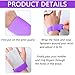FINGER TEN Gymnastics Grips Wristbands Sets for Girls Youth Kids 2 Pair Palm Protection Equipment with Wrist Support, Gymnastic Bar Grip Gloves Set (Purple-Pink, Medium)
