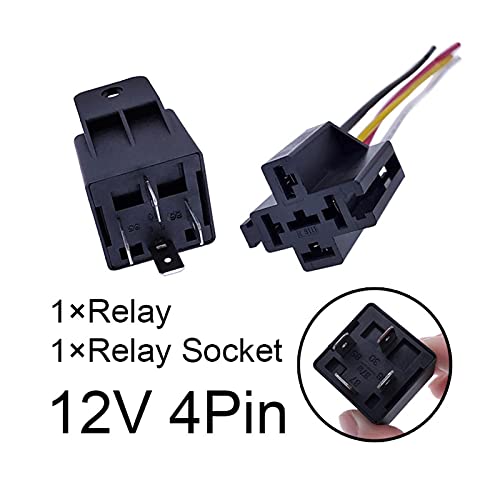 Relais de commutation auto 40A 12V 4 broches pour prise JD2912
