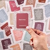 DIVERSEBEE Kartki z wersetami biblijnymi, 60 unikalnych, różne mini motywacyjne kartki modlitewne, inspirujące kartki modlitewne, chrześcijańskie prezenty biblijne (delikatne), 210 x 290 mm