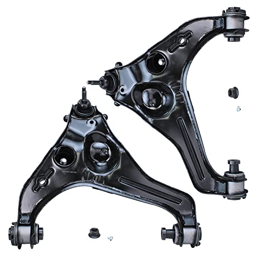 Image of Detroit Axle - 4 Front Control Arms for 2009-2013 Ford F-150 Expedition Lincoln Navigator 2010 2011 2012 Upper Lower Control Arms with Ball Joints Assembly Replacement