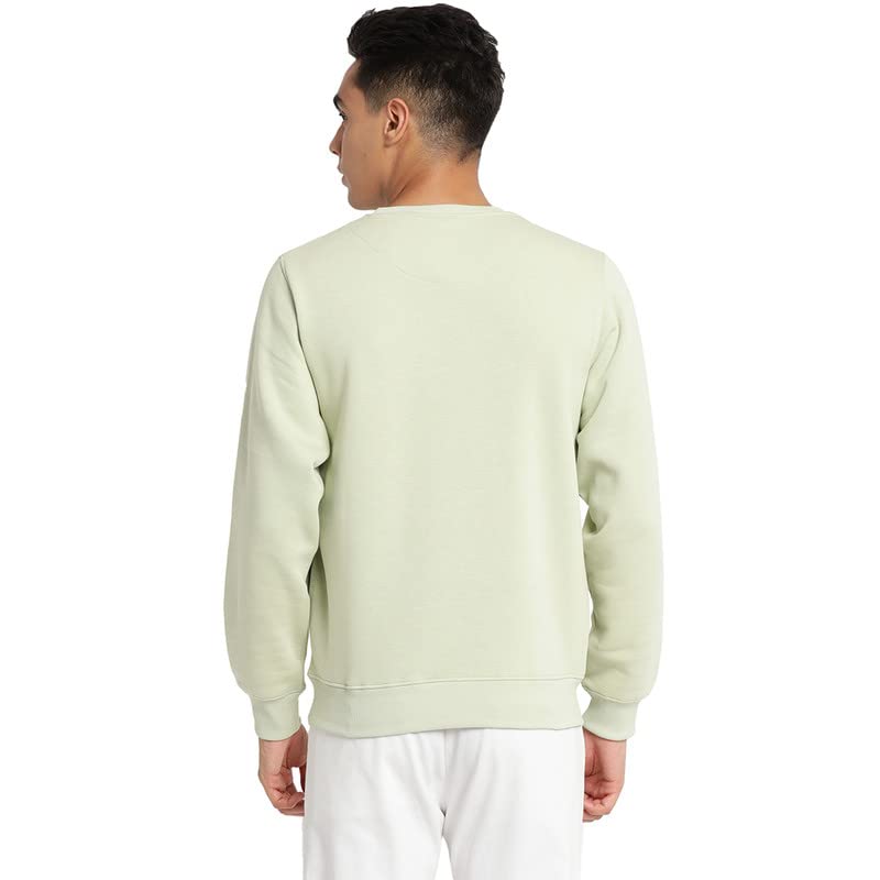 Image of Turtle Men Light Green Printed Round Neck Sweatshirt