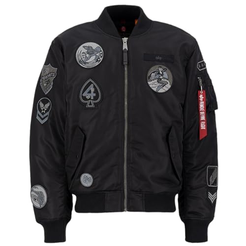 Bomber per bambini ALPHA INDUSTRIES 1 Patch Bomber per Bambini, Nero, S Uomo