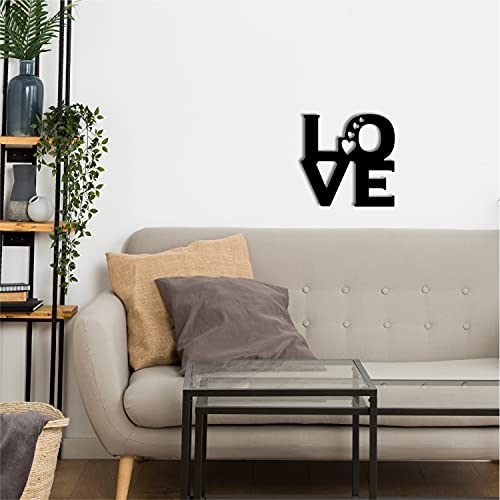 Image of eCraftIndia Wooden Love Hearts Wall Decor for Living Room Bedroom | Home Wall Decor Items | Wall Art for Home Decor| Valentine Gift for Girlfriend Boyfriend Husband Wife Her Him | Valentine Decoration