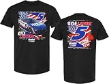Checkered Flag Sports Kyle Larson 2025 Patriotic T-Shirt - Automotive Racing Apparel 3XL