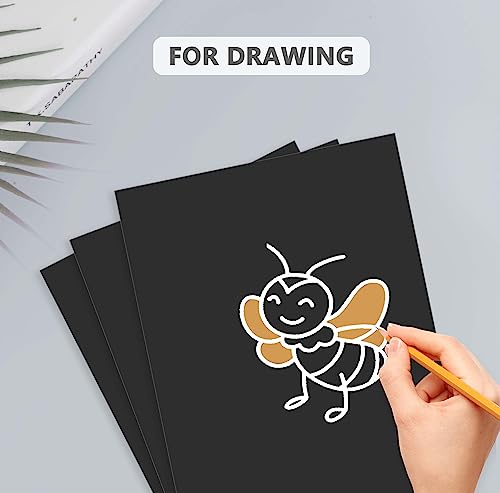 image for Somime 12 Pack Backing Boards Only - 11x14 Uncut Black Mats Matboards,